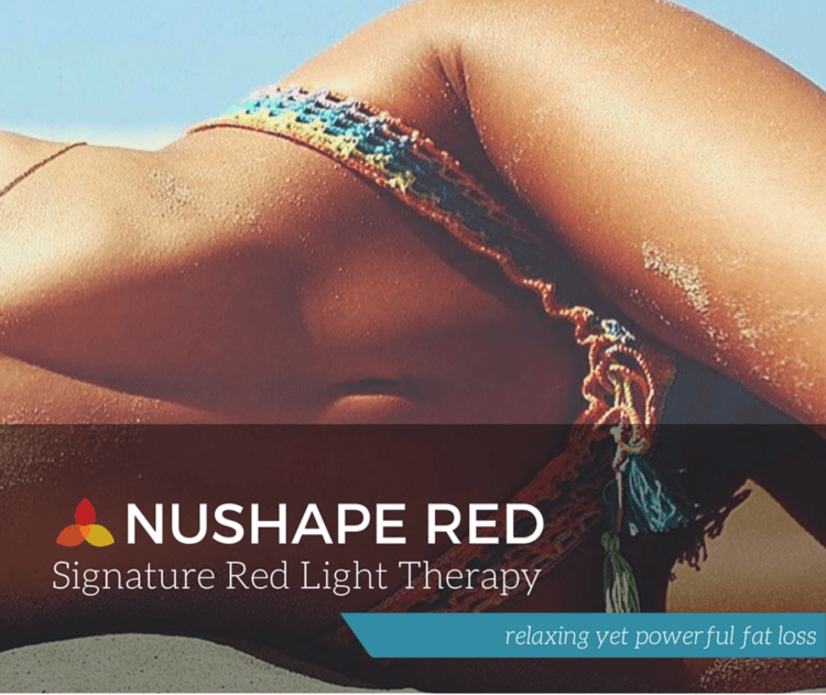 NUSHAPE Red Light Therapy promotional graphic